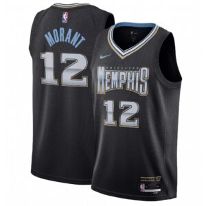 686461f37a3dd_1 Youth Memphis Grizzlies #12 Ja Morant Black 2022/23 City Edition Stitched Basketball Jersey