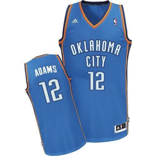 686462188d102_1 Revolution 30 Thunder #12 Steven Adams Blue Stitched NBA Jersey