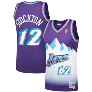 6864624891307_1 Men's Utah Jazz #12 John Stockton Purple 1996-97 Hardwood Classic Stitched Jersey