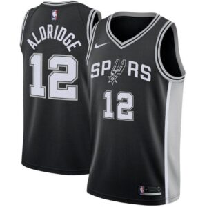 686462985daf5_1 Men's San Antonio Spurs #12 Lamarcus Aldridge Black Icon Edition Swingman Stitched Jersey