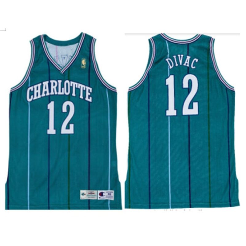 686462ae1cac7_1 Men's New Orleans Hornets #12 Vlade Divac Light Blue Stitched Jersey