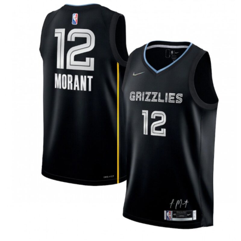 686462b52d018_1 Men's Memphis Grizzlies #12 Ja Morant 75th Anniversary Select Series Rookie of the Year Swingman Stitched Jersey