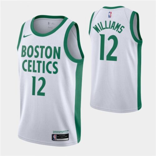 6864632ae20fd_1 Men's Boston Celtics #12 Grant Williams 2020-21 White City Edition Swingman Stitched NBA Jersey