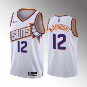 68646335e5574_1 Men's Phoenix Suns #12 Ish Wainright White Association Edition Stitched Basketball Jersey