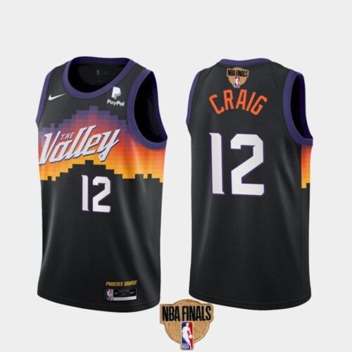 6864633d859f4_1 Men's Phoenix Suns #12 Torrey Craig 2021 Black NBA Finals City Edition Stitched Jersey