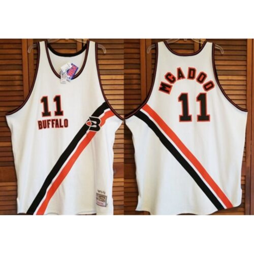 6864637ce19c4_1 Men's Buffalo Braves #11 Bob McAdoo White Stitched Jersey