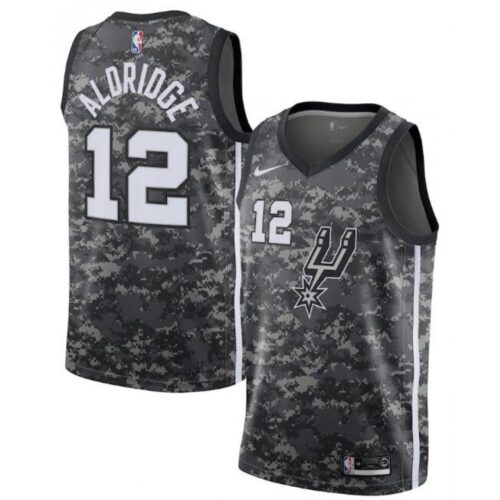 68646380804e1_1 Men's San Antonio Spurs #12 Lamarcus Aldridge Black City Edition Swingman Stitched Jersey