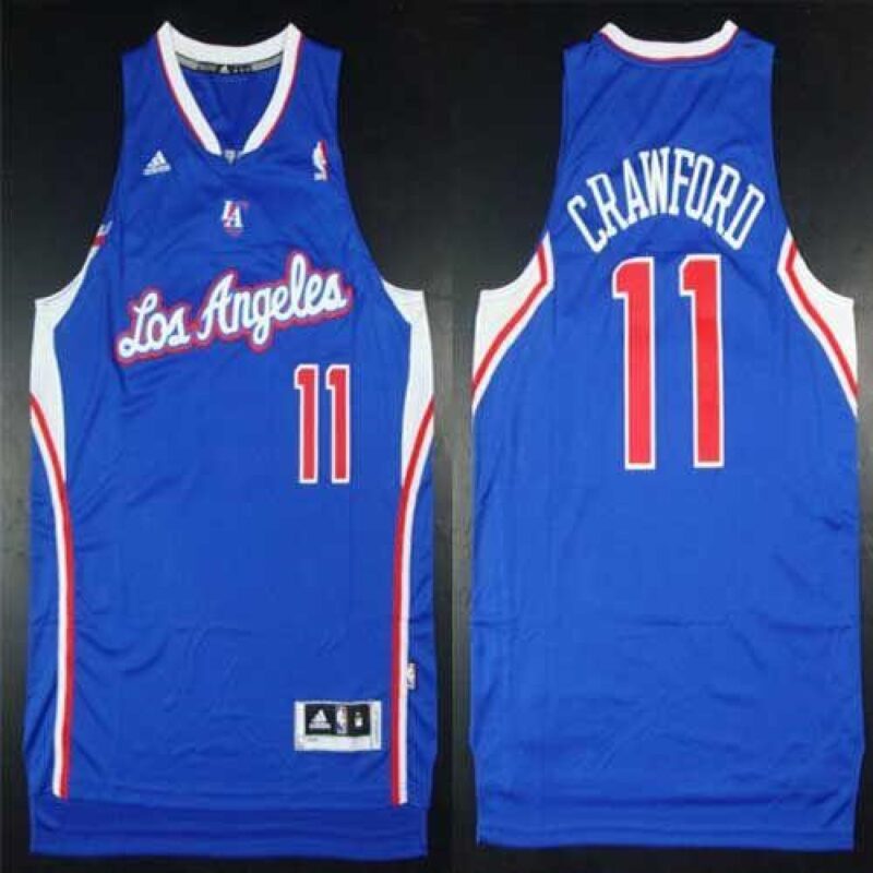 6864639762502_1 Clippers #11 Jamal Crawford Blue Alternate Stitched NBA Jersey