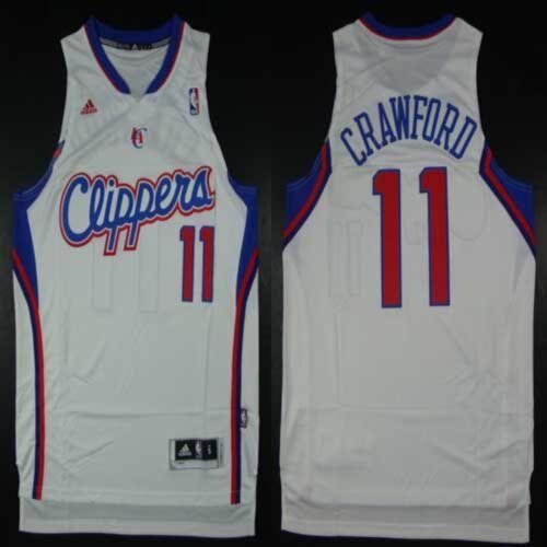 686463a2ce8fa_1 Clippers #11 Jamal Crawford White Home Stitched NBA Jersey