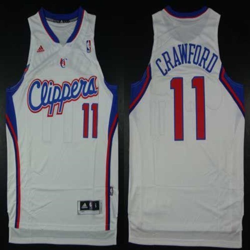 686463a2ce8fa_1 Clippers #11 Jamal Crawford White Home Stitched NBA Jersey