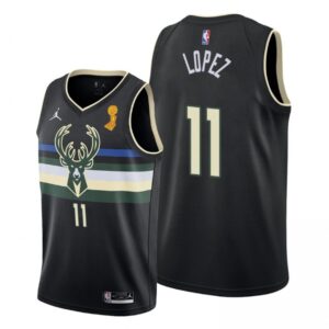 686463f82dac2_1 Men's Milwaukee Bucks #11 Brook Lopez 2021 Black Finals Champions Stitched Basketball Jersey