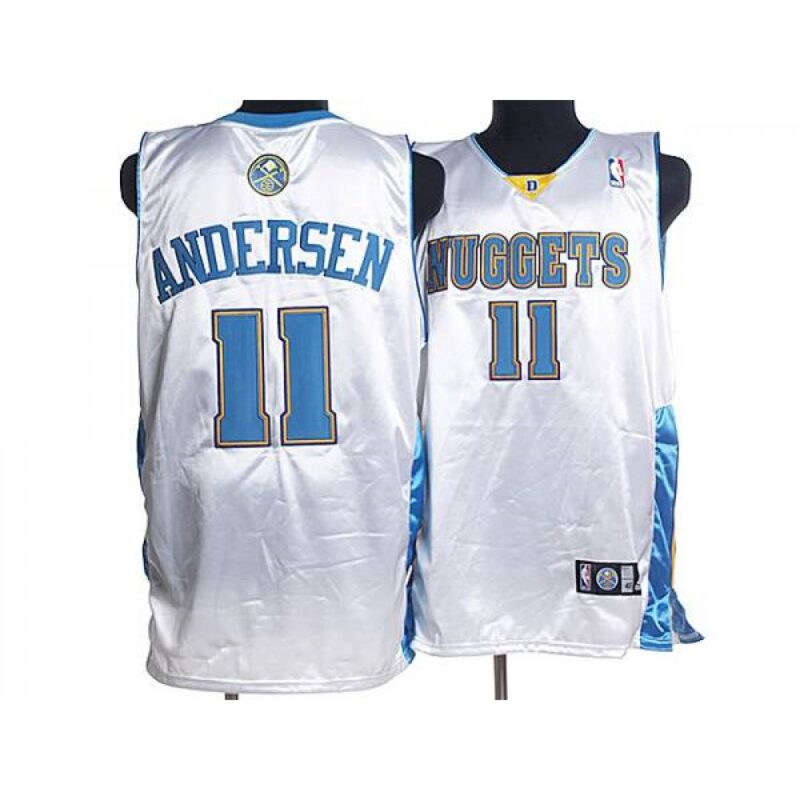 6864642f28562_1 Nuggets #11 Chris Andersen Stitched White NBA Jersey