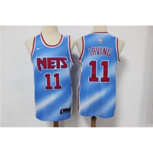 6864645440709_1 Men's Brooklyn Nets #11 Kyrie Irving 2020/21 Blue Stitched NBA Jersey