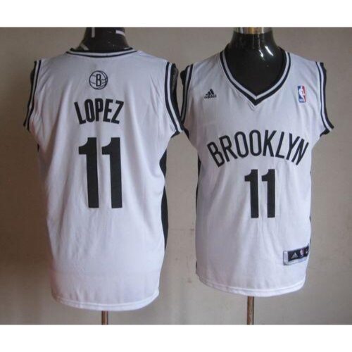 68646462d3ca4_1 Nets #11 Brook Lopez White Home Stitched NBA Jersey