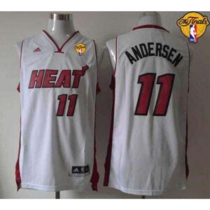 6864647801b6e_1 Heat #11 Chris Andersen White Finals Patch Stitched NBA Jersey