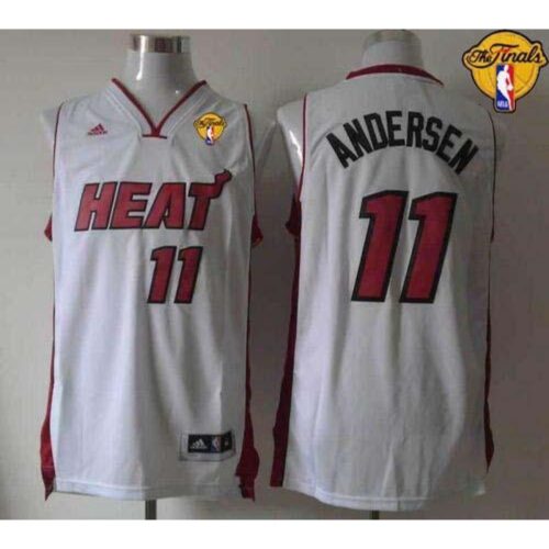 6864647801b6e_1 Heat #11 Chris Andersen White Finals Patch Stitched NBA Jersey