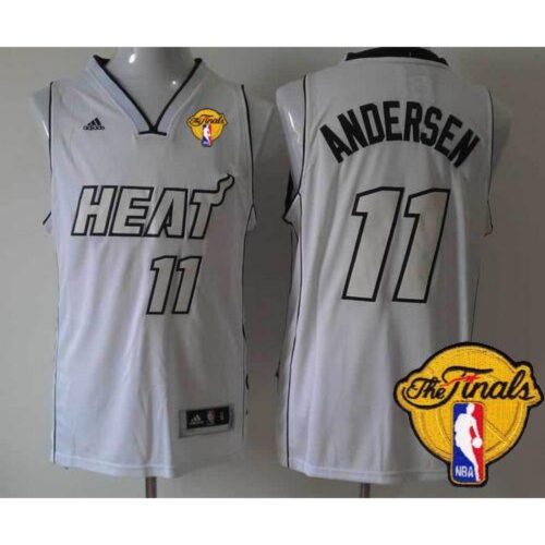 6864647ba0a53_1 Heat #11 Chris Andersen White on White Finals Patch Stitched NBA Jersey