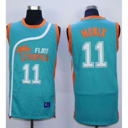 6864649c5a8e3_1 Flint Tropics #11 Ed Monix Blue Semi-Pro Movie Stitched Basketball Jersey
