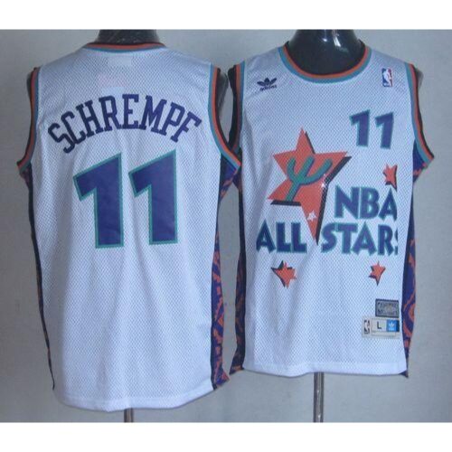 686464c092562_1 Thunder #11 Detlef Schrempf White 1995 All Star Throwback Stitched NBA Jersey