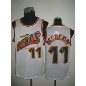 686464c479ad0_1 Thunder #11 Detlef Schrempf White SuperSonics Throwback Stitched NBA Jersey