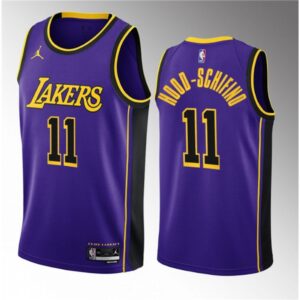 686464cbd8501_1 Men's Los Angeles Lakers #11 Jalen Hood-Schifino Purple 2023 Draft Statement Edition Stitched Basketball Jersey