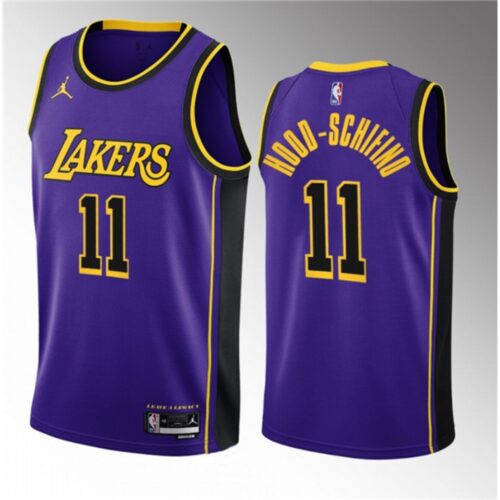 686464cbd8501_1 Men's Los Angeles Lakers #11 Jalen Hood-Schifino Purple 2023 Draft Statement Edition Stitched Basketball Jersey