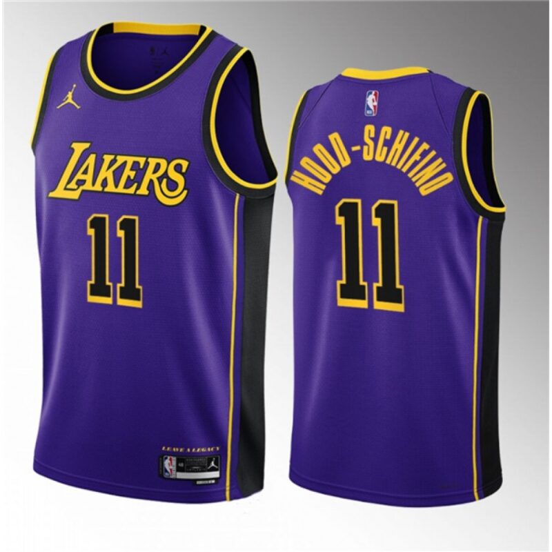 686464cbd8501_1 Men's Los Angeles Lakers #11 Jalen Hood-Schifino Purple 2023 Draft Statement Edition Stitched Basketball Jersey