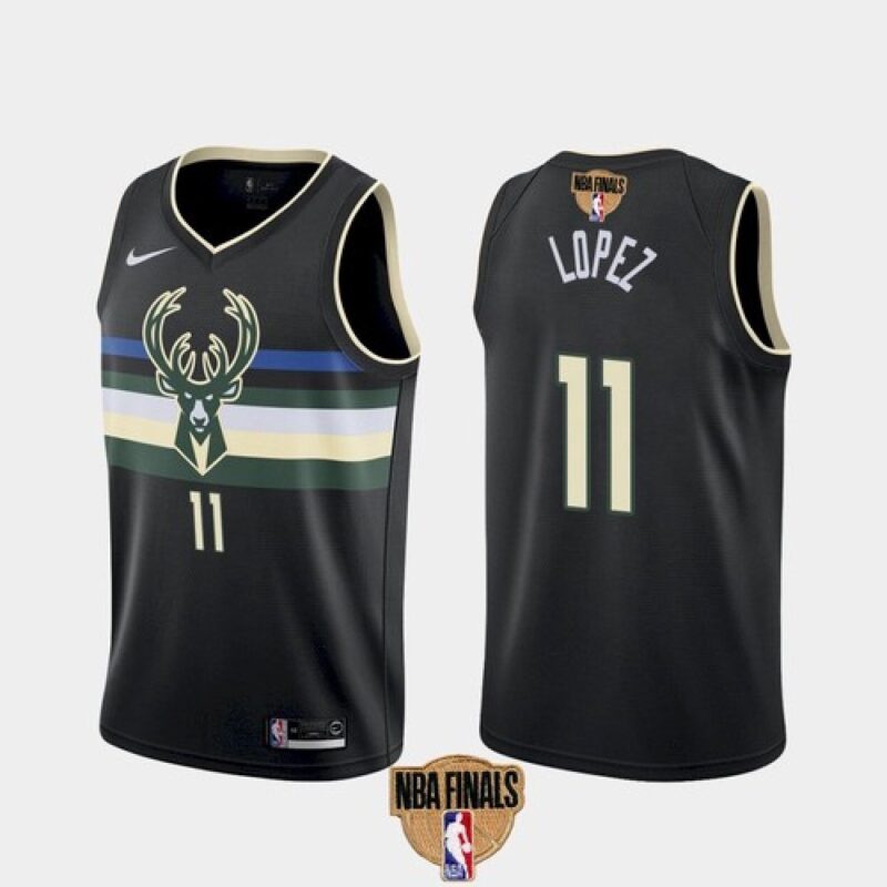 68646519571dd_1 Men's Milwaukee Bucks #11 Brook Lopez 2021 NBA Finals Black Statement Edition Stitched Jersey