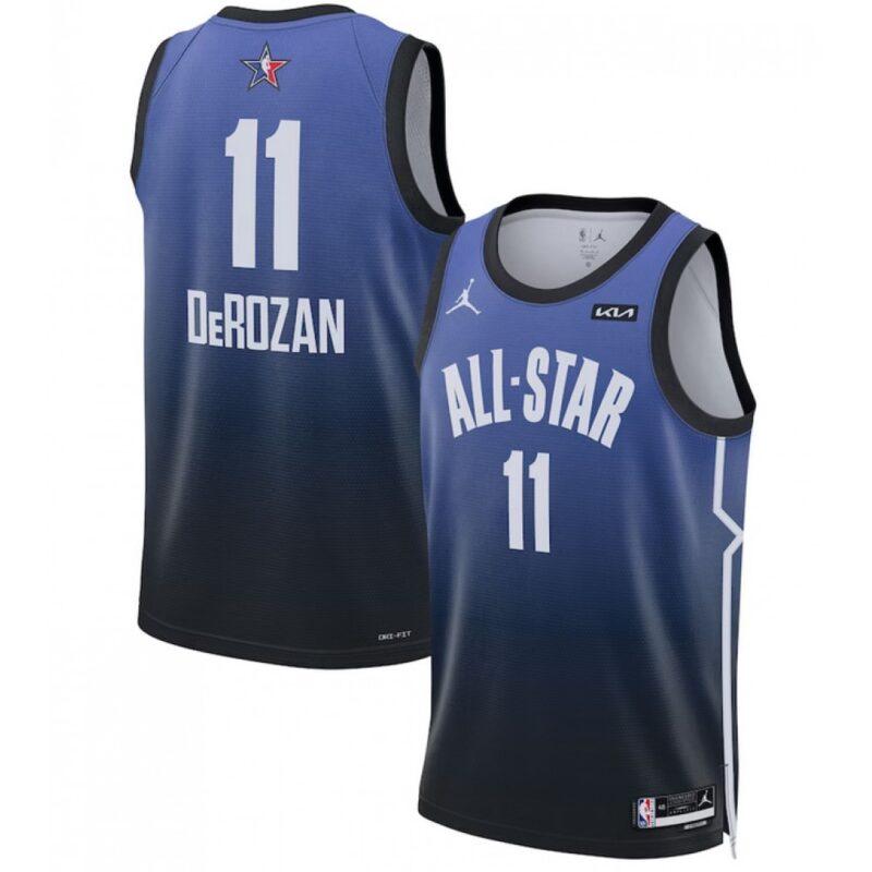 6864654c9c14b_1 Men's 2023 All-Star #11 DeMar DeRozan Blue Game Swingman Stitched Basketball Jersey