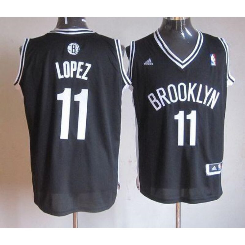 686465540f5bf_1 Nets #11 Brook Lopez Black Road Stitched NBA Jersey