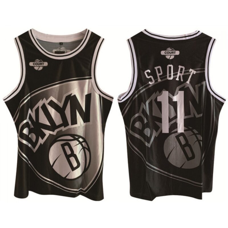 6864657f9c4f4_1 Men's Brooklyn Nets #11 Kyrie Irving Black Print Basketball Jersey