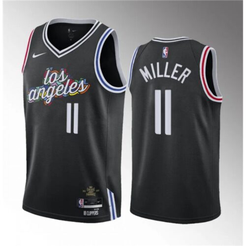 686465afe66ee_1 Men's Los Angeles Clippers #11 Jordan Miller Black 2023 Draft City Edition Stitched Jersey