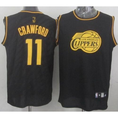 686465b3b77f6_1 Clippers #11 Jamal Crawford Black Precious Metals Fashion Stitched NBA Jersey
