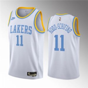 686465c2b923d_1 Men's Los Angeles Lakers #11 Jalen Hood-Schifino White 2023 Draft Classic Edition Stitched Basketball Jersey