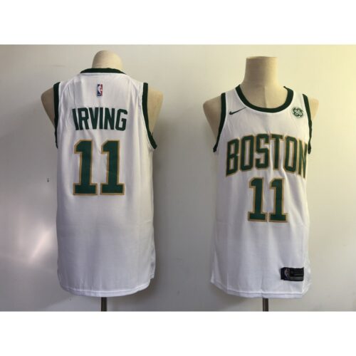686465d8e87af_1 Men's Boston Celtics #11 Kyrie Irving White 2018/19 City Edition Swingman Stitched NBA Jersey