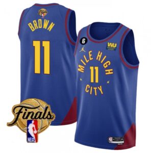 6864662b82996_1 Men's Denver Nuggets Blue #11 Bruce Brown 2023 Finals City Edition Stitched Basketball Jersey