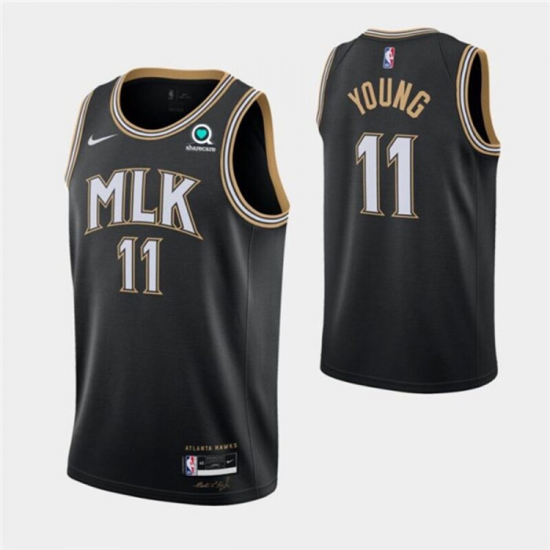 686466370e986_1 Men's Atlanta Hawks #11 Trae Young 2020/21 Black MLK City Edition With Sponsor Patch Stitched Jersey