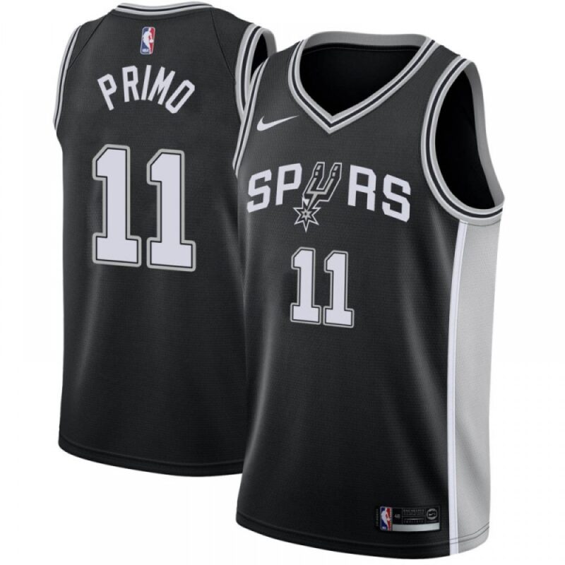 6864668d77c8d_1 Men's San Antonio Spurs #11 Joshua Primo Black Icon Edition Stitched Jersey