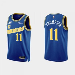 686466de25e5f_1 Men's Golden State Warriors #11 Klay Thompson 2022 Classic Edition Royal Stitched Basketball Jersey