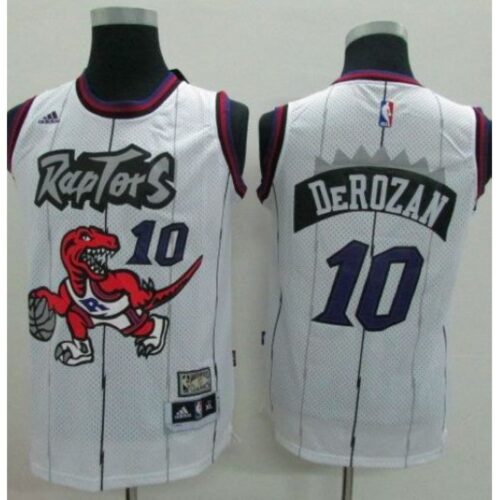 68646733d2e03_1 Raptors #10 DeMar DeRozan White Throwback Youth Stitched NBA Jersey