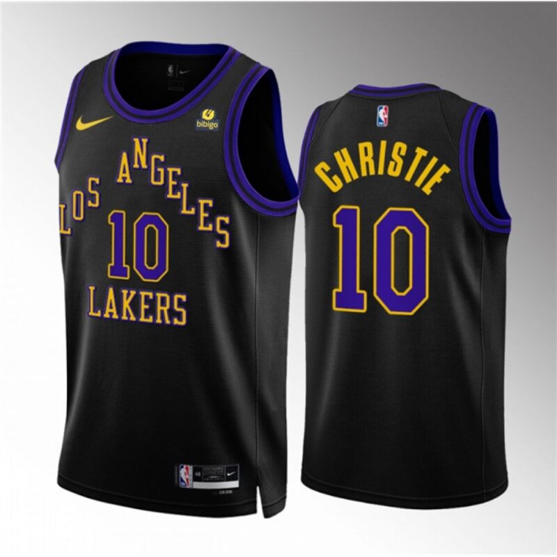 68646769630a1_1 Men's Los Angeles Lakers #10 Max Christie Black 2023/24 City Edition Stitched Basketball Jersey