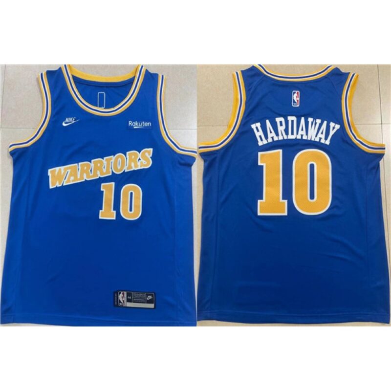 686467970c6b5_1 Men's Golden State Warriors #10 Tim Hardaway Royal Stitched Jersey