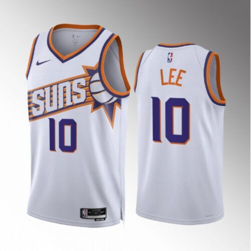 686467cee32d8_1 Men's Phoenix Suns #10 Damion Lee White Association Edition Stitched Basketball Jersey