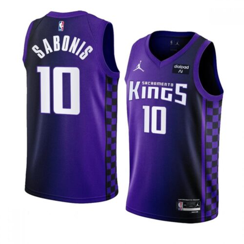 686467ec55ff7_1 Men's Sacramento Kings #10 Domantas Sabonis Purple 2023/24 Statement Edition Swingman Stitched Basketball Jersey