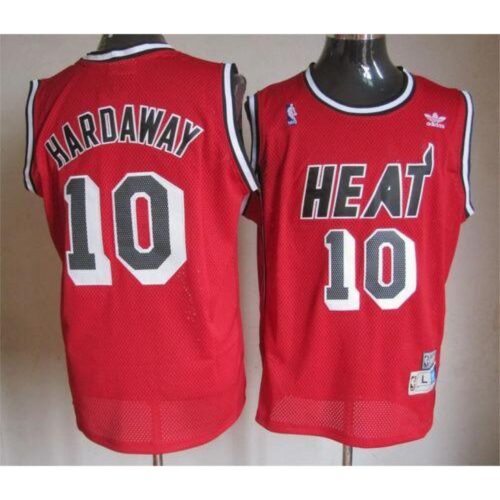 68646848d3bbb_1 Heat #10 Tim Hardaway Red Throwback Stitched NBA Jersey