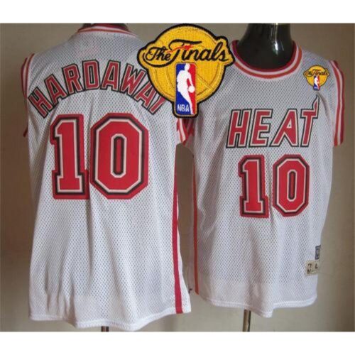 6864684c7c7be_1 Heat #10 Tim Hardaway White Throwback Finals Patch Stitched NBA Jersey