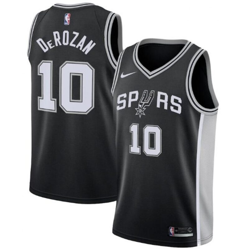 686468622cbb4_1 Men's San Antonio Spurs #10 DeMar DeRozan Black Icon Edition Swingman Stitched Jersey