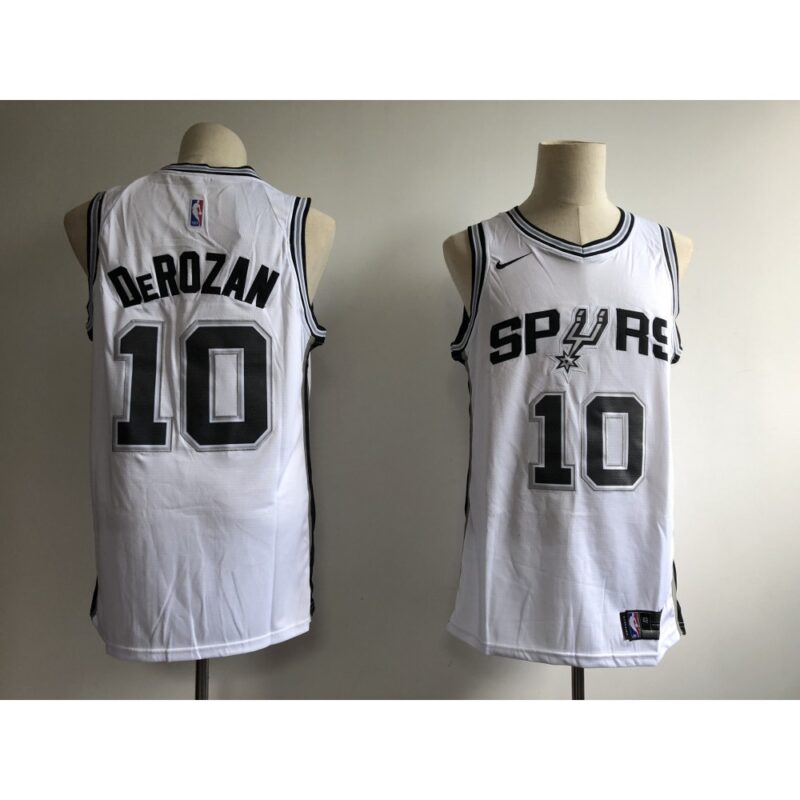 6864686cb9be0_1 Men's San Antonio Spurs #10 DeMar DeRozan White Swingman Stitched NBA Jersey