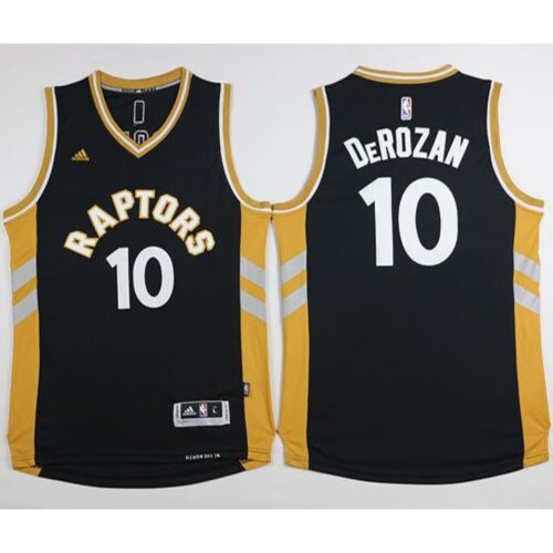 68646885b89d5_1 Raptors #10 DeMar DeRozan Black/Gold Stitched NBA Jersey