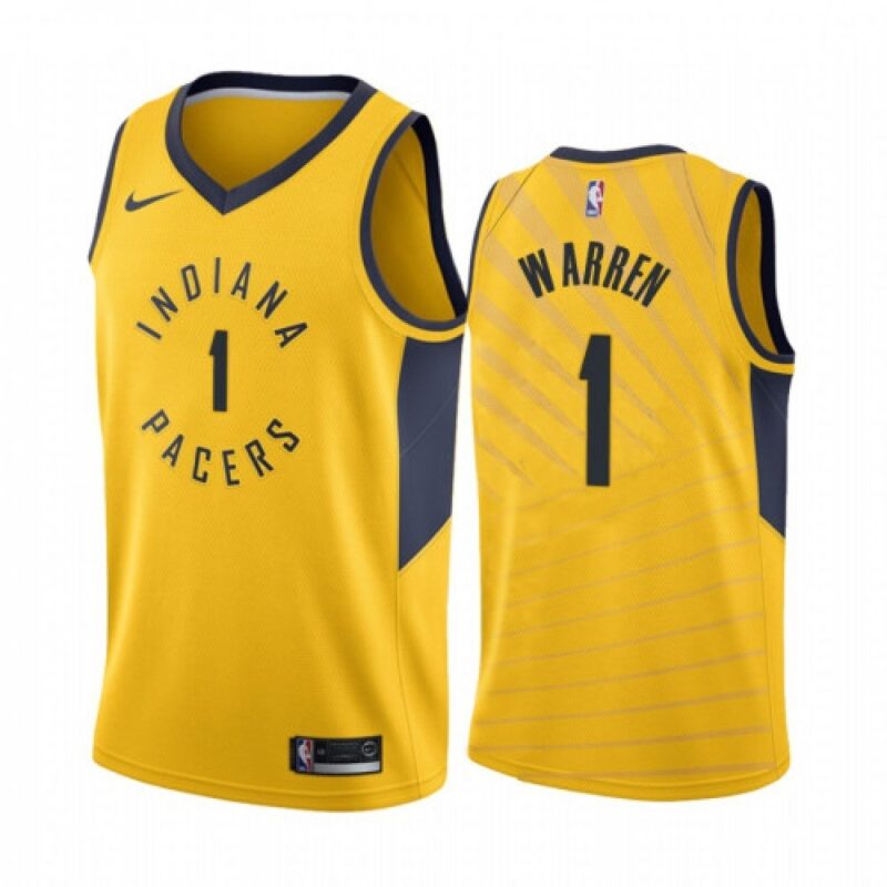 68646959d4693_1 Men's Indiana Pacers #1 T.J. Warren Yellow Stitched Jersey